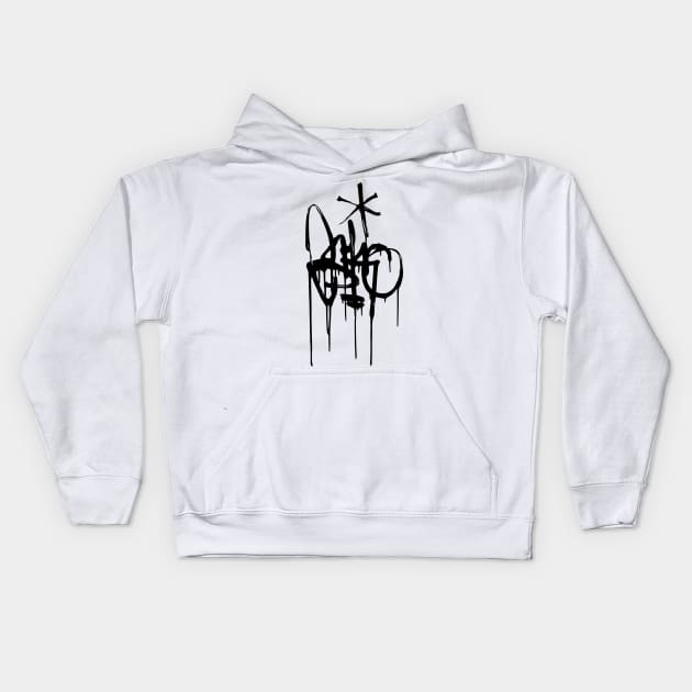 Graffiti tag Kids Hoodie by DeeDeeCro